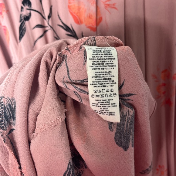 Free People Women’s Lena Floral Mini Dress Size M Boho Feminine Long Sleeve - Picture 7 of 10